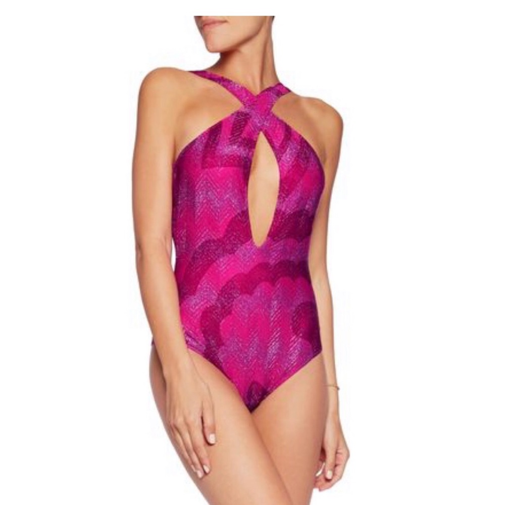 Beautiful magenta pink Missoni swimsuit size 38